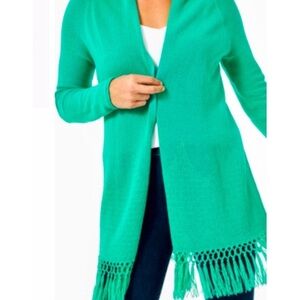 Lilly Pulitzer Tatum cardigan everglades green size medium NWT